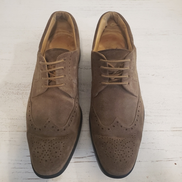 Tod's Men's DERBY Shoes Suede Oxfords Sneakers Lug Sole Lace Up Shoe Size 8.5 - Picture 3 of 8